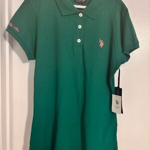 U.S. Polo Assn. Teal Kids Polo Shirt/Dress
